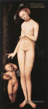 Vénus et Cupidon 1531 Lucas Cranach l’Ancien Nu Peinture à l'huile